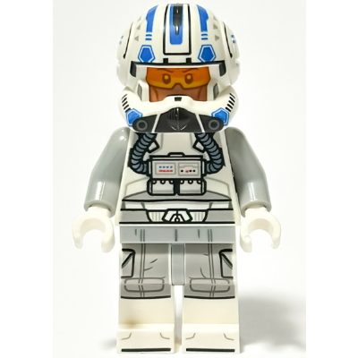 Clone Trooper Pilot Captain Jag (Phase 2) - Light Bluish Gray Arms (75402)