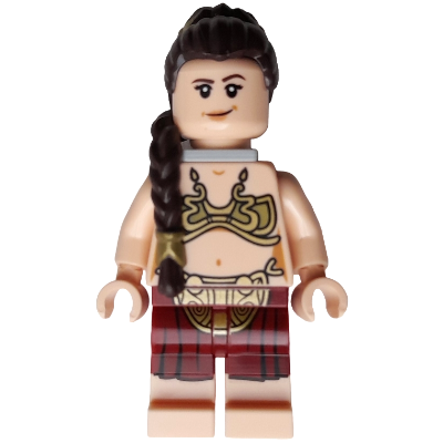 Princess Leia - Jabba Slave Outfit, Dark Brown Braid over Shoulder (75397)