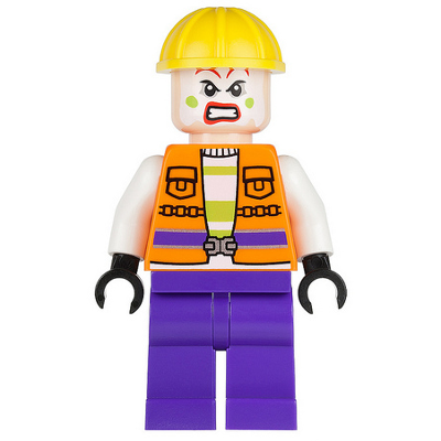 Joker&#39;s Goon - Construction Outfit, Orange Jacket, Yellow Helmet, Purple Legs