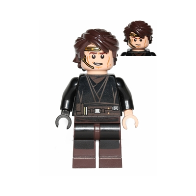 Anakin Skywalker (Dark Brown Legs, Headset)