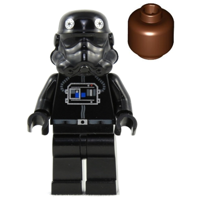 Imperial TIE Fighter Pilot - Reddish Brown Head