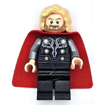 Thor - Spongy Cape with Single Hole, Black Legs, Bushy Hair