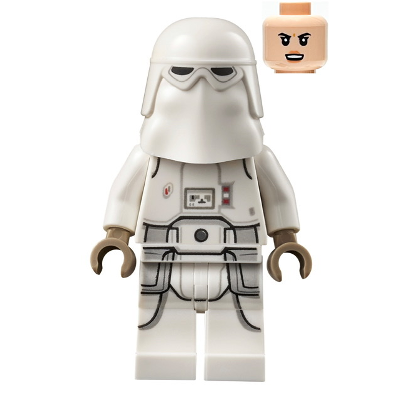 Snowtrooper, Printed Legs, Dark Tan Hands - Female, Light Nougat Head