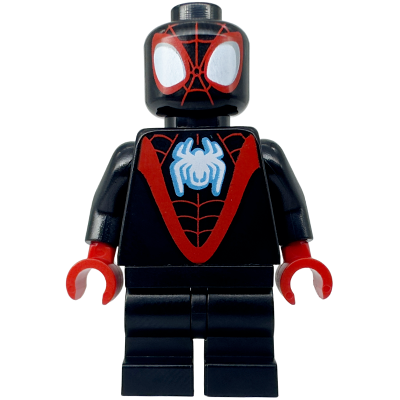 Spider-Man (Miles Morales) - Black Medium Legs, White Spider Logo