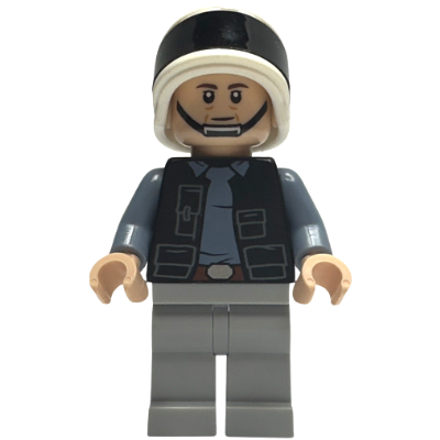 Rebel Fleet Trooper - Male, Vest with Pockets, Black Neck, Dark Brown Eyebrows