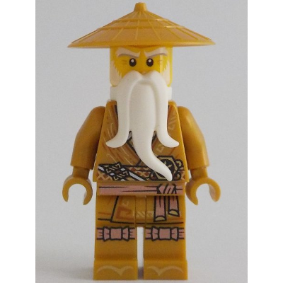 Wu Sensei - Pearl Gold Robe, White Beard