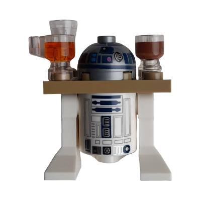 Astromech Droid, R2-D2 - Dark Tan Serving Tray, Flat Silver Head (75397)