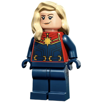 Captain Marvel (Carol Danvers) - Tan Hair over Shoulder