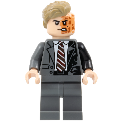 Two-Face - Dark Bluish Gray Suit, Dark Tan Hair