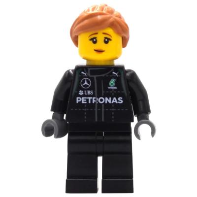 Pit Crew, Black Torso, Black Legs, Medium Dark Flesh Hair