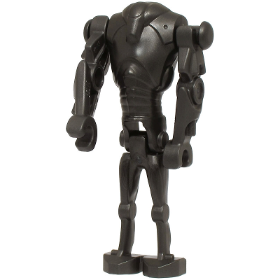 Super Battle Droid - Pearl Dark Gray, Narrow Head, Chest Light Indent