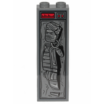 Human in Carbonite (Brick 1 x 2 x 5 with Sticker)