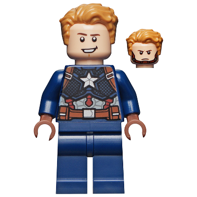 Captain America - Detailed Suit, Open Mouth, Reddish Brown Hands