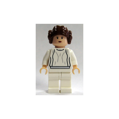 Princess Leia - Light Nougat, White Dress, Small Eyes