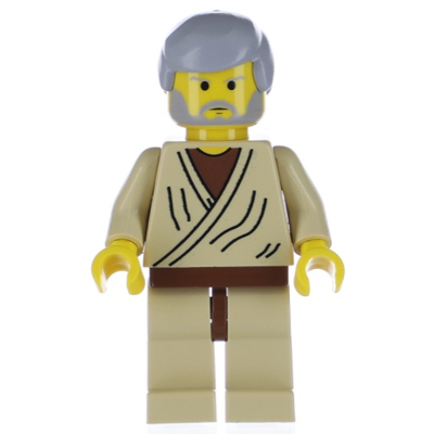 Obi-Wan Kenobi (Old with Light Bluish Gray Hair)