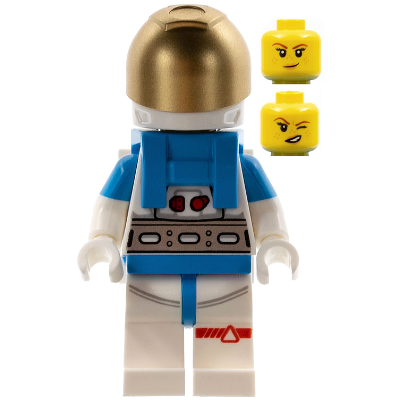 Produktbild Lunar Research Astronaut - Female, White and Dark Azure Suit, White Helmet, Metallic Gold Visor, Freckles