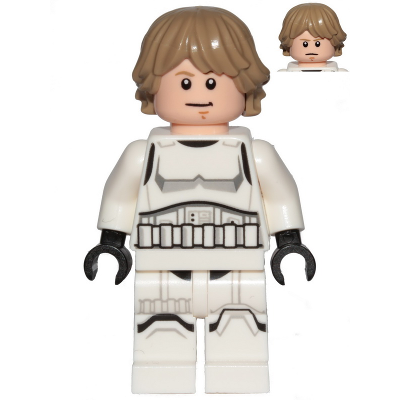 Luke Skywalker - Stormtrooper Outfit, Printed Legs, Shoulder Belts