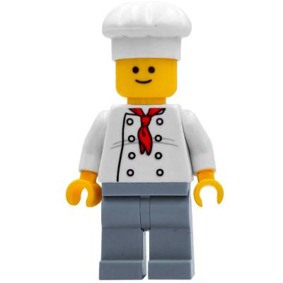 Chef, Red Neckerchief, Light Bluish Gray Legs