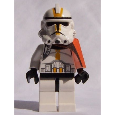 Clone Trooper, 327th Star Corps (Phase 2) - Orange Cloth Pauldron, Black Head