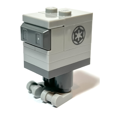 Gonk Droid (GNK Power Droid), Light Bluish Gray Body and Feet, Imperial Logo