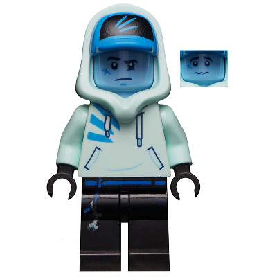 Jack Davids - Light Aqua Hoodie with Cap and Hood (Bright Light Blue Head)