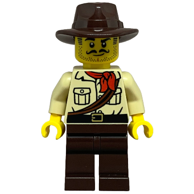 City Jungle Explorer - Tan Shirt, Dark Brown Legs and Fedora