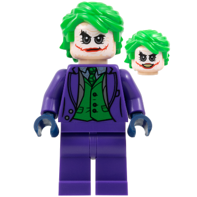 The Joker - Dark Purple Suit, Green Vest, Bright Green Hair