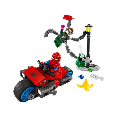 76275 Motorrad-Verfolgungsjagd: Spider-Man vs. Doc Ock